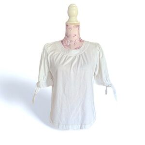 Anthropologie Tie Sleeve Blouse